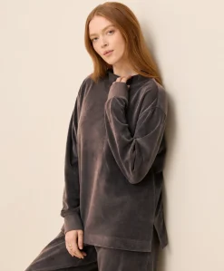 Organic Pure Velour Mock Tunic