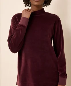 Organic Pure Velour Mock Tunic