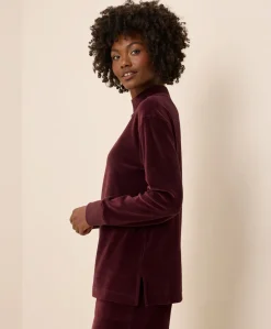 Organic Pure Velour Mock Tunic