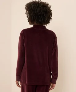 Organic Pure Velour Mock Tunic