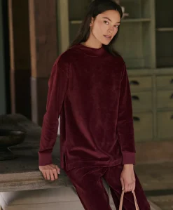 Organic Pure Velour Mock Tunic