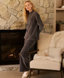 Organic Pure Velour Mock Tunic