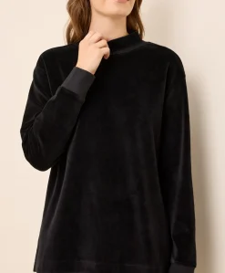Organic Pure Velour Mock Tunic