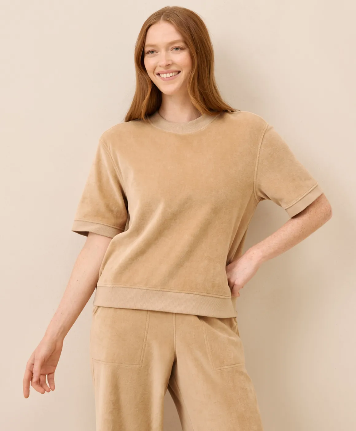 Organic Pure Velour Sweatshirt Tee