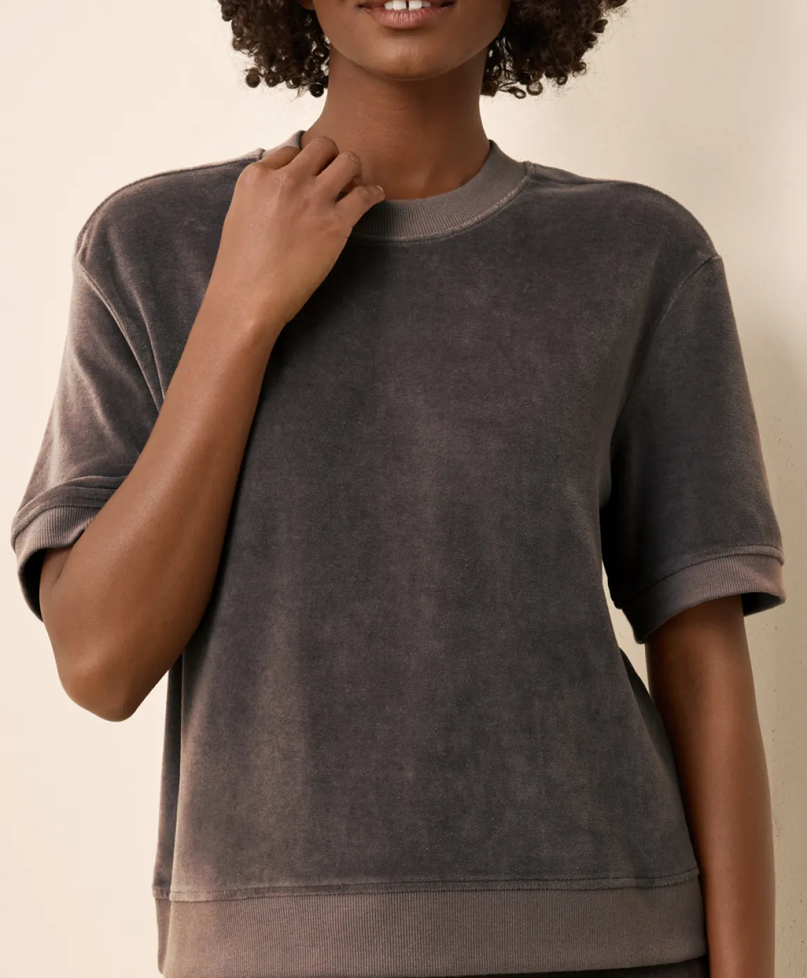 Organic Pure Velour Sweatshirt Tee