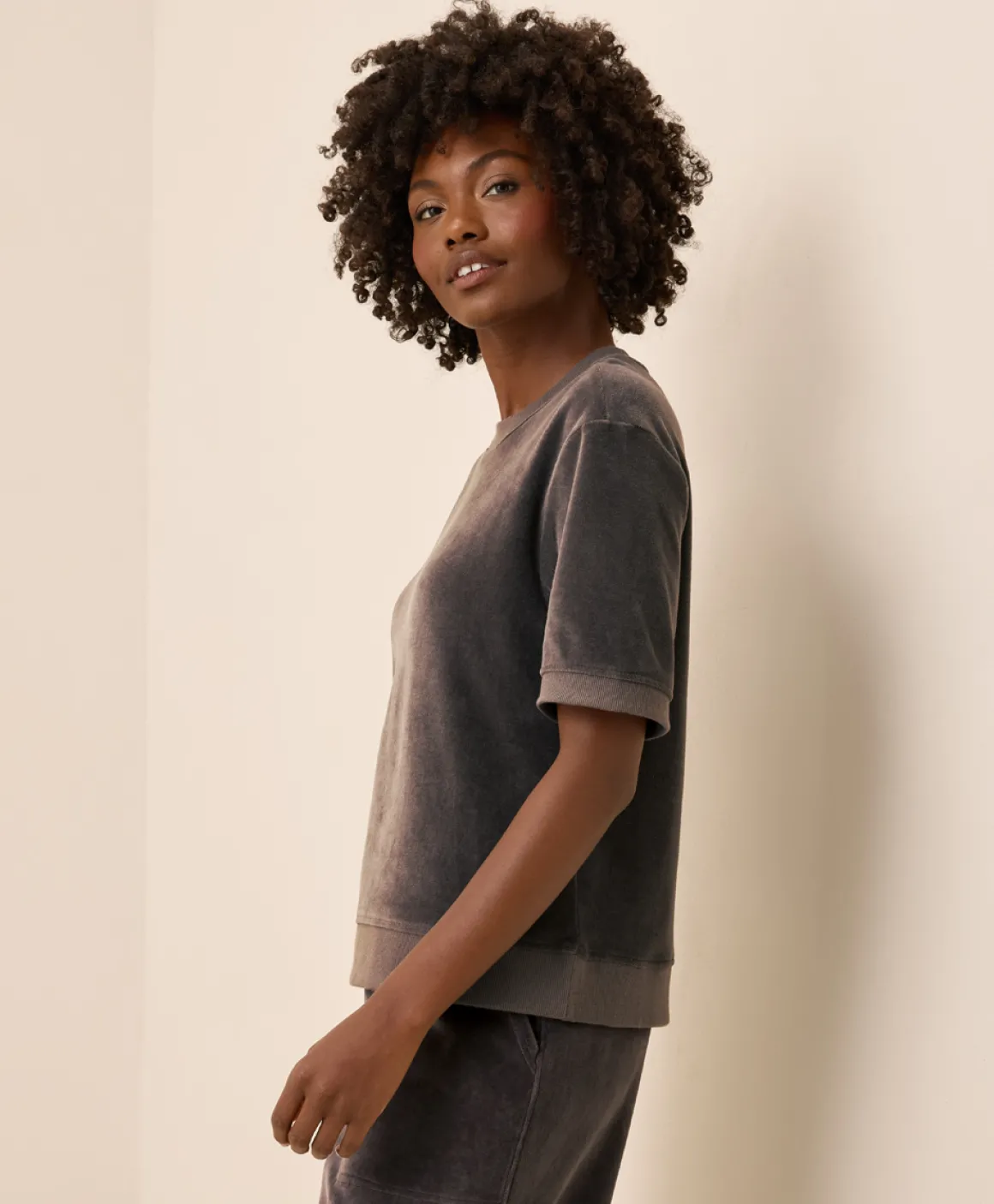 Organic Pure Velour Sweatshirt Tee