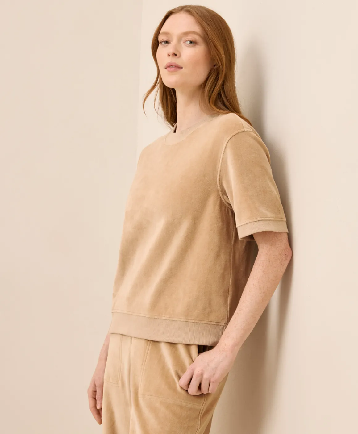 Organic Pure Velour Sweatshirt Tee
