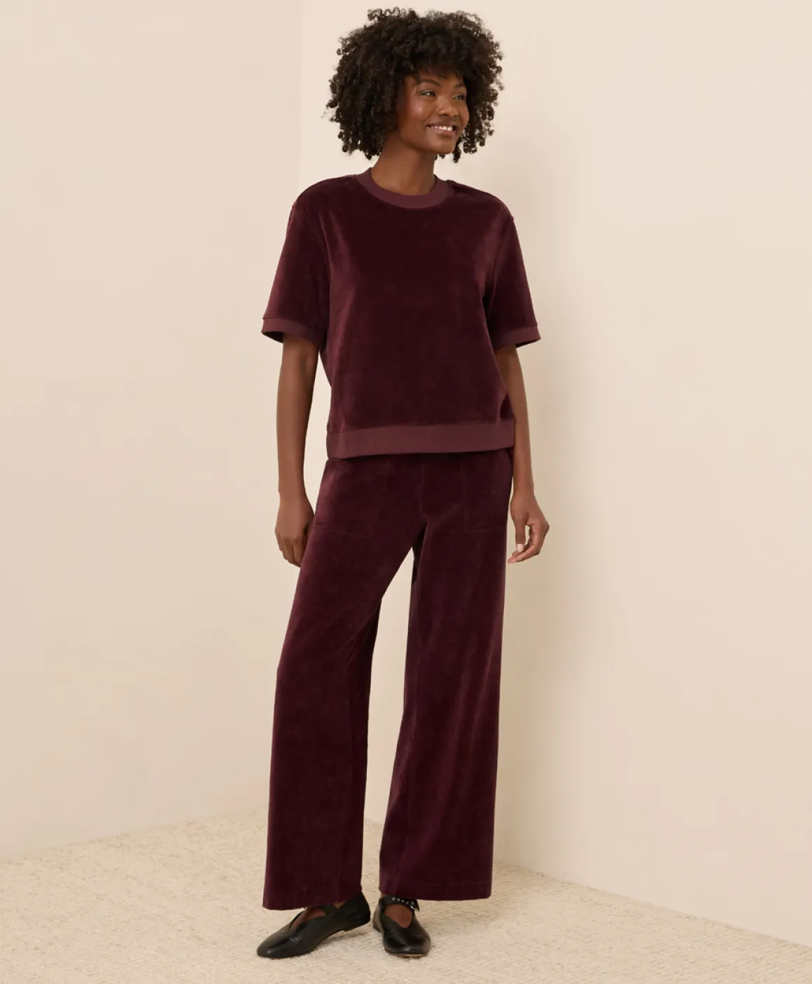 Organic Pure Velour Sweatshirt Tee