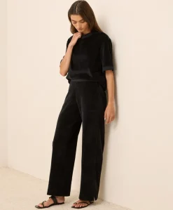 Organic Pure Velour Wide Leg Pant