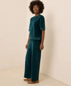 Organic Pure Velour Wide Leg Pant