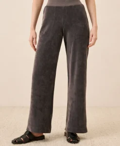 Organic Pure Velour Wide Leg Pant