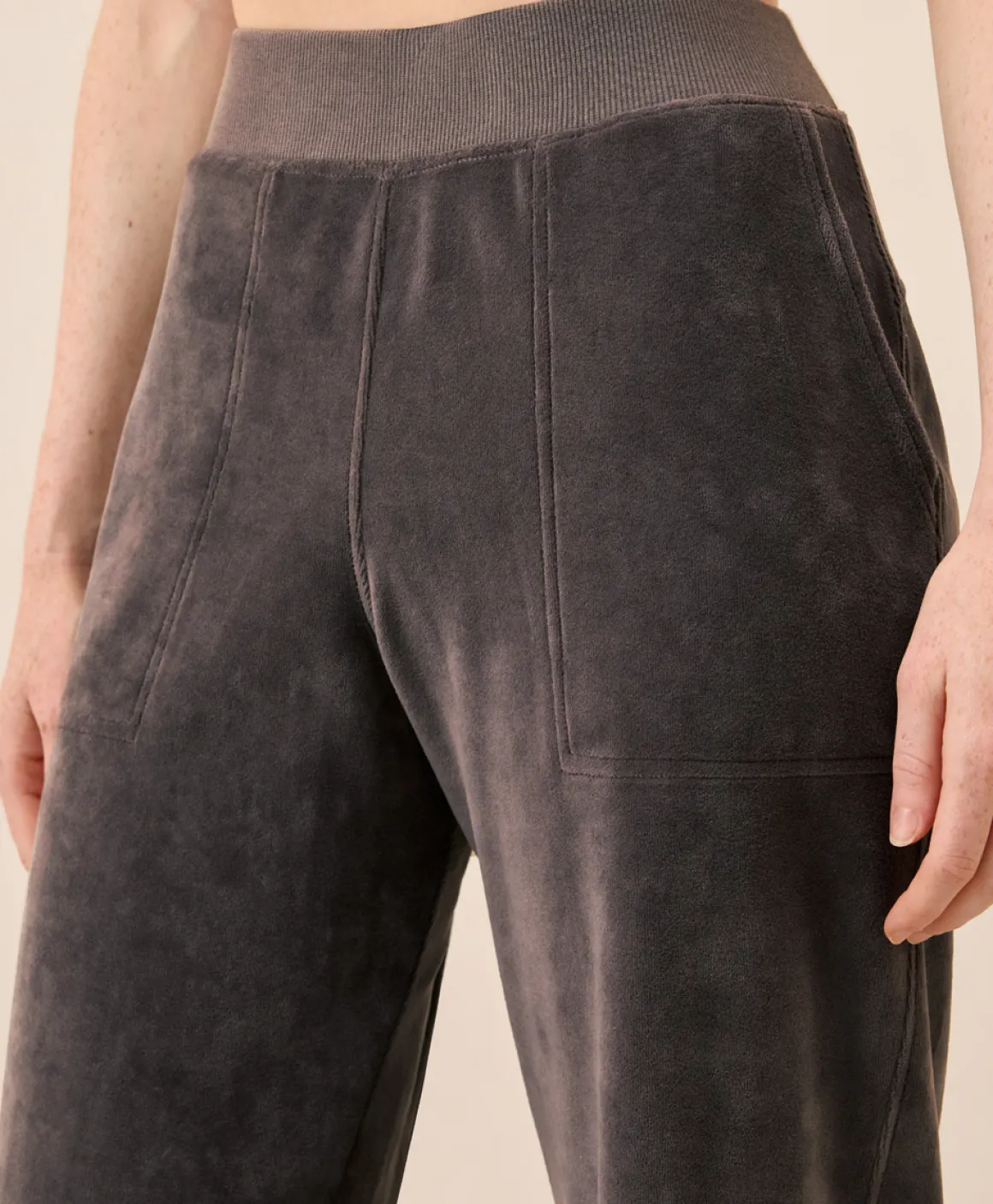 Organic Pure Velour Wide Leg Pant