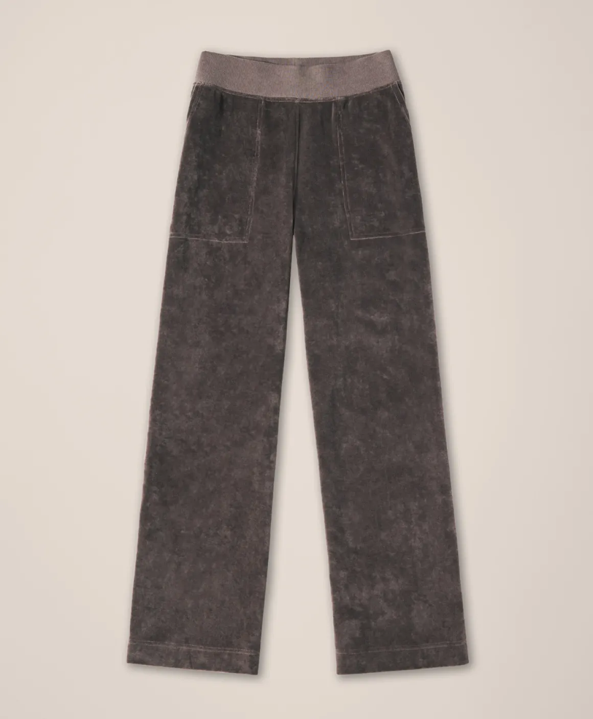 Organic Pure Velour Wide Leg Pant