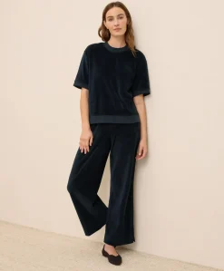 Organic Pure Velour Wide Leg Pant