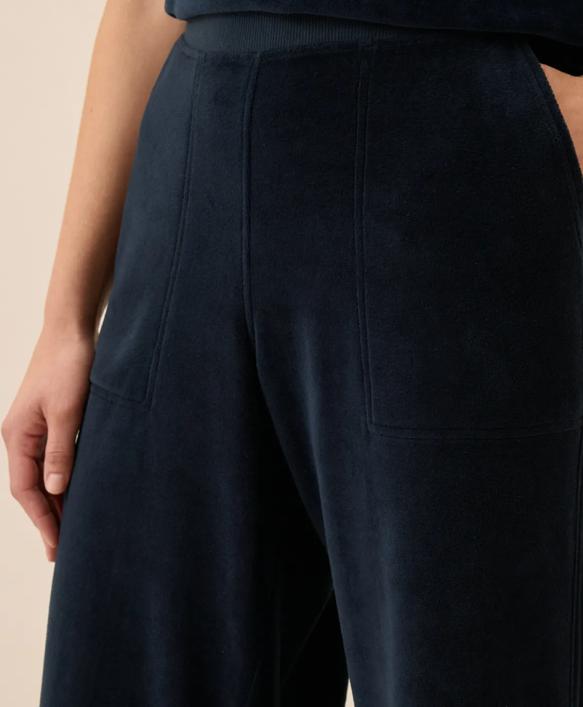 Organic Pure Velour Wide Leg Pant