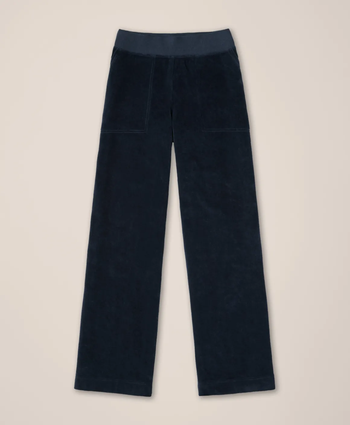 Organic Pure Velour Wide Leg Pant