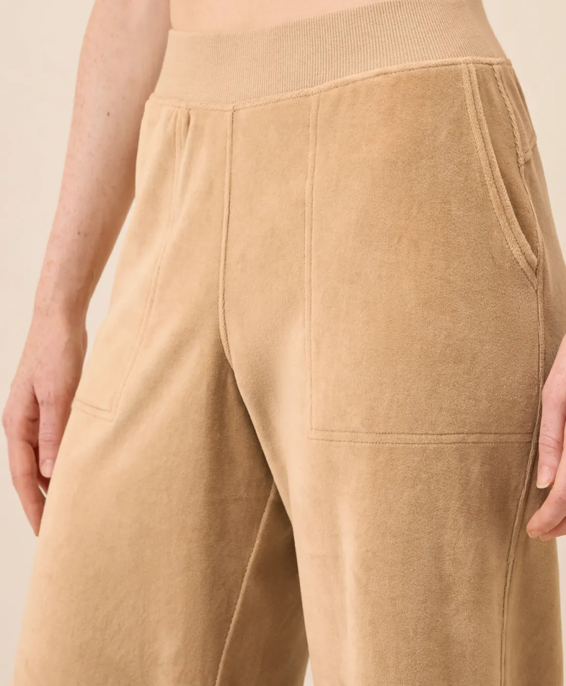 Organic Pure Velour Wide Leg Pant