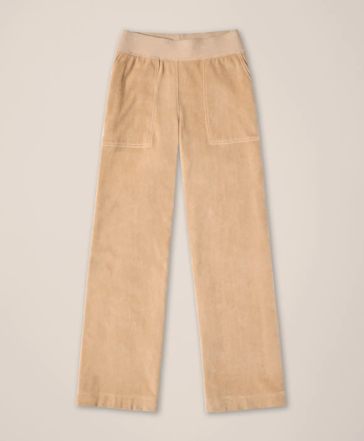Organic Pure Velour Wide Leg Pant