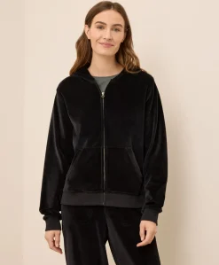Organic Pure Velour Zip Hoodie
