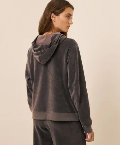 Organic Pure Velour Zip Hoodie