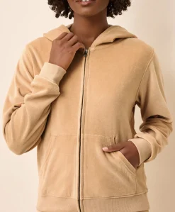 Organic Pure Velour Zip Hoodie