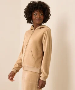 Organic Pure Velour Zip Hoodie