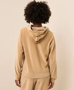 Organic Pure Velour Zip Hoodie