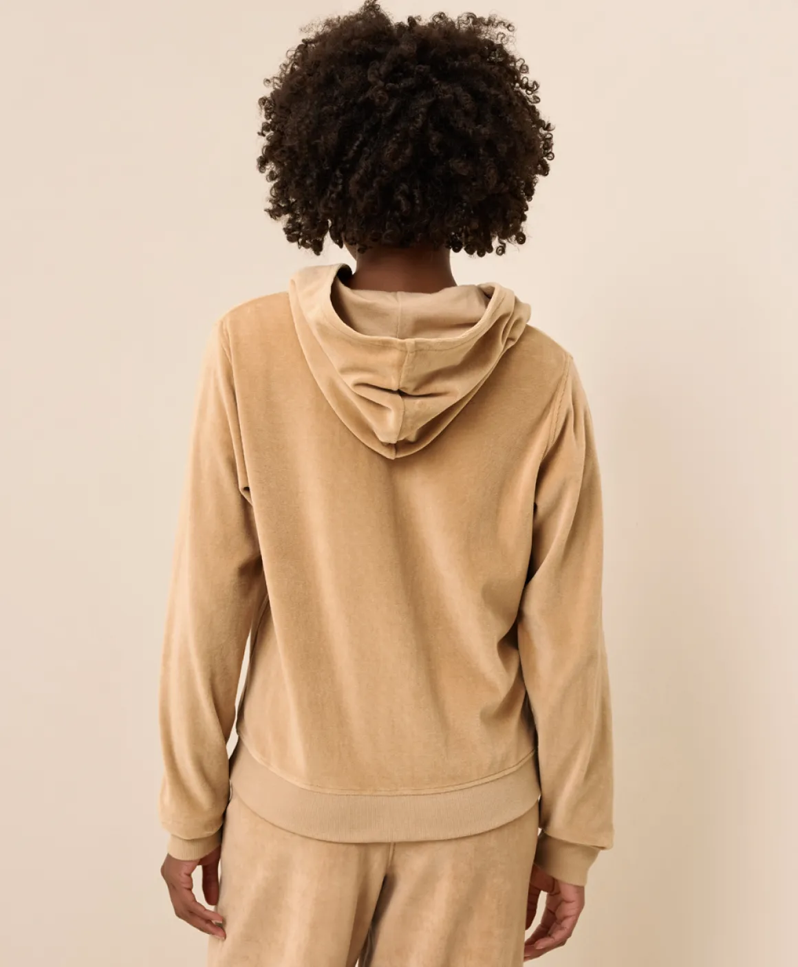 Organic Pure Velour Zip Hoodie