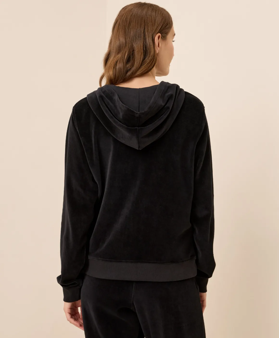 Organic Pure Velour Zip Hoodie