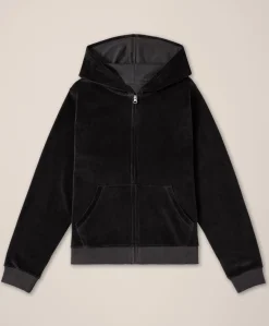 Organic Pure Velour Zip Hoodie