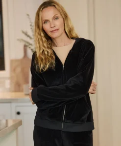 Organic Pure Velour Zip Hoodie