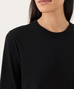 Organic Soft-Slub Essential Crewneck Long Sleeve Tee