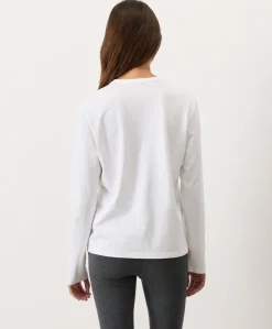 Organic Soft-Slub Essential Crewneck Long Sleeve Tee