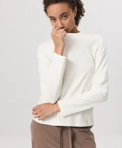 Organic Soft-Slub Essential Crewneck Long Sleeve Tee
