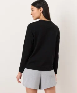 Organic Soft-Slub Essential Crewneck Long Sleeve Tee
