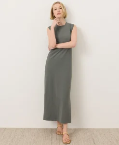 Organic Soft-Slub Essential Easy Muscle Tee Maxi Dress