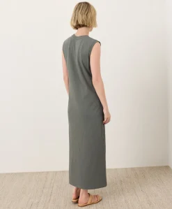 Organic Soft-Slub Essential Easy Muscle Tee Maxi Dress