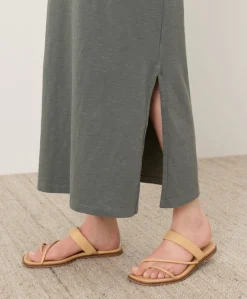 Organic Soft-Slub Essential Easy Muscle Tee Maxi Dress