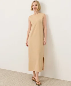 Organic Soft-Slub Essential Easy Muscle Tee Maxi Dress