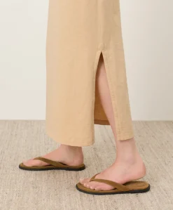 Organic Soft-Slub Essential Easy Muscle Tee Maxi Dress