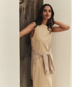 Organic Soft-Slub Essential Easy Muscle Tee Maxi Dress