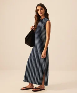 Organic Soft-Slub Essential Easy Muscle Tee Maxi Dress