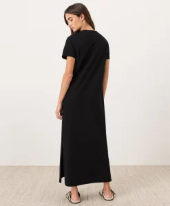 Organic Soft-Slub Essential Easy Tee Maxi Dress