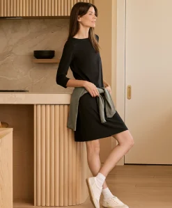Organic Softspun Boat Neck Dress