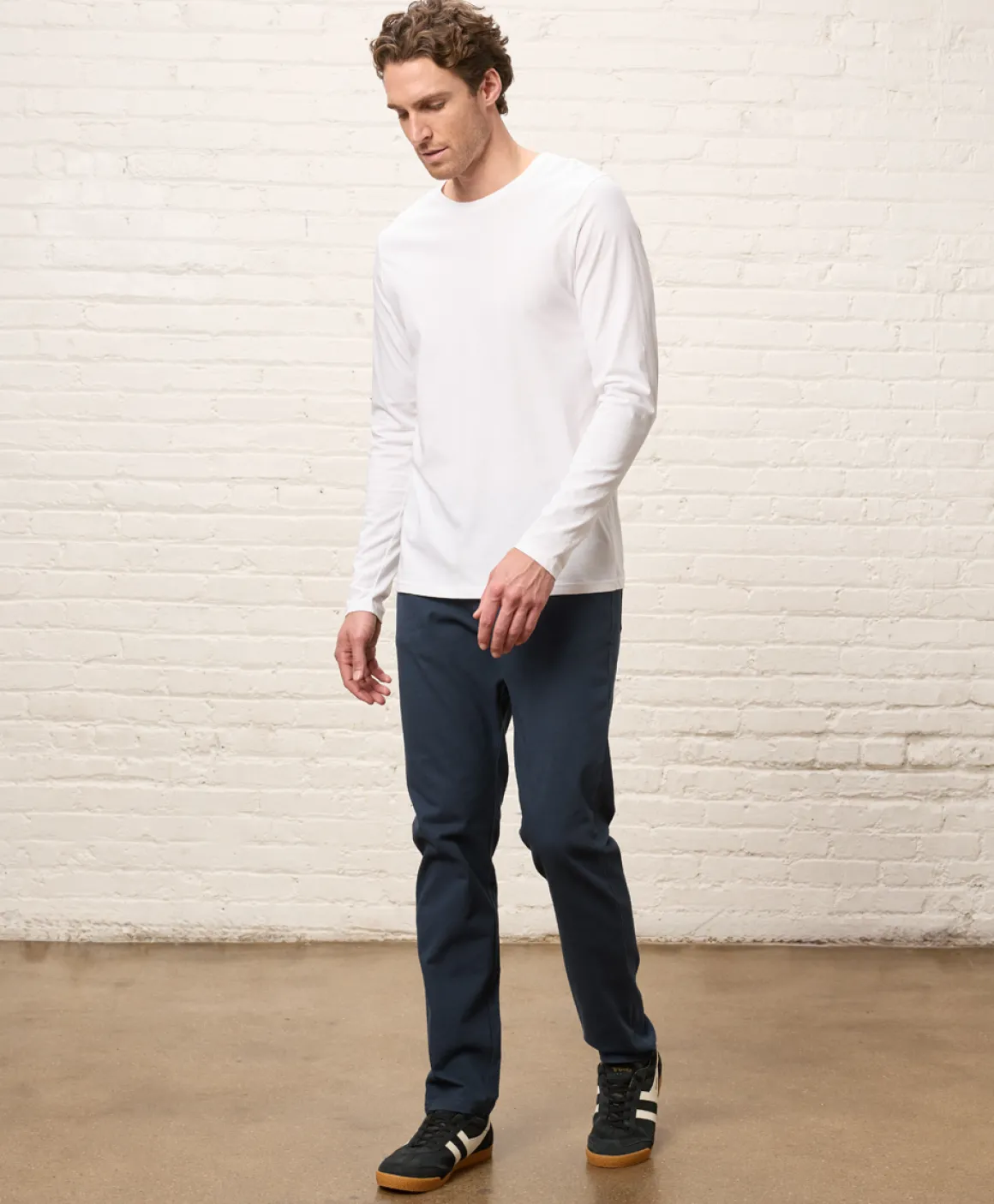 Organic Softspun Essential Crewneck Long Sleeve Tee