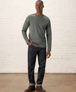 Organic Softspun Essential Crewneck Long Sleeve Tee