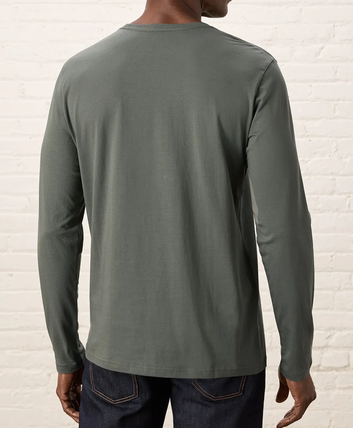 Organic Softspun Essential Crewneck Long Sleeve Tee