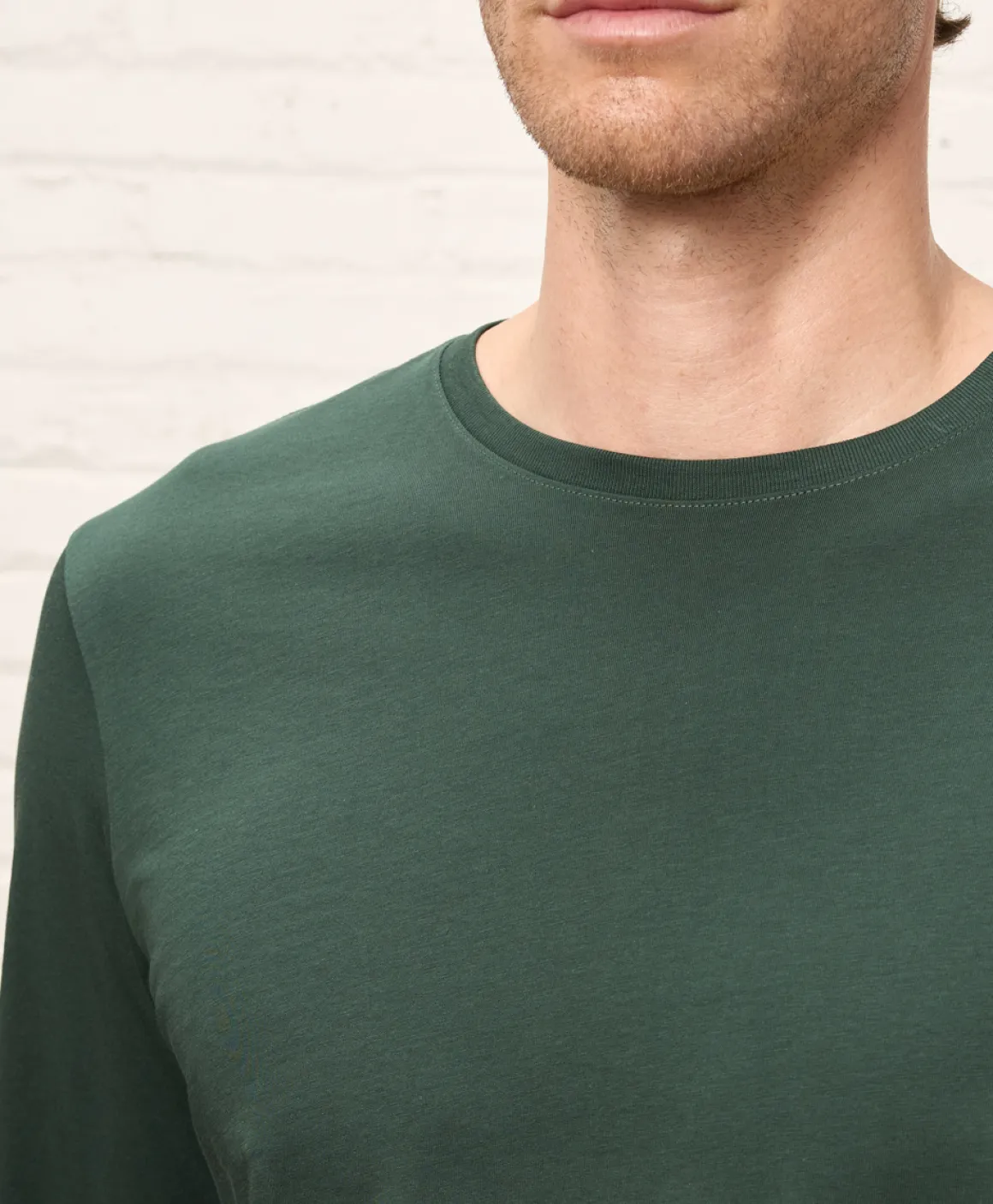 Organic Softspun Essential Crewneck Long Sleeve Tee