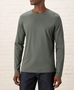 Organic Softspun Essential Crewneck Long Sleeve Tee