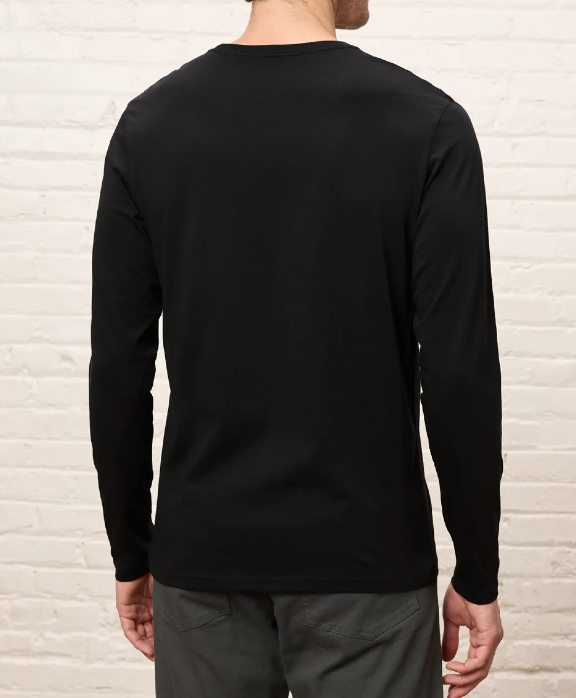 Organic Softspun Essential Crewneck Long Sleeve Tee